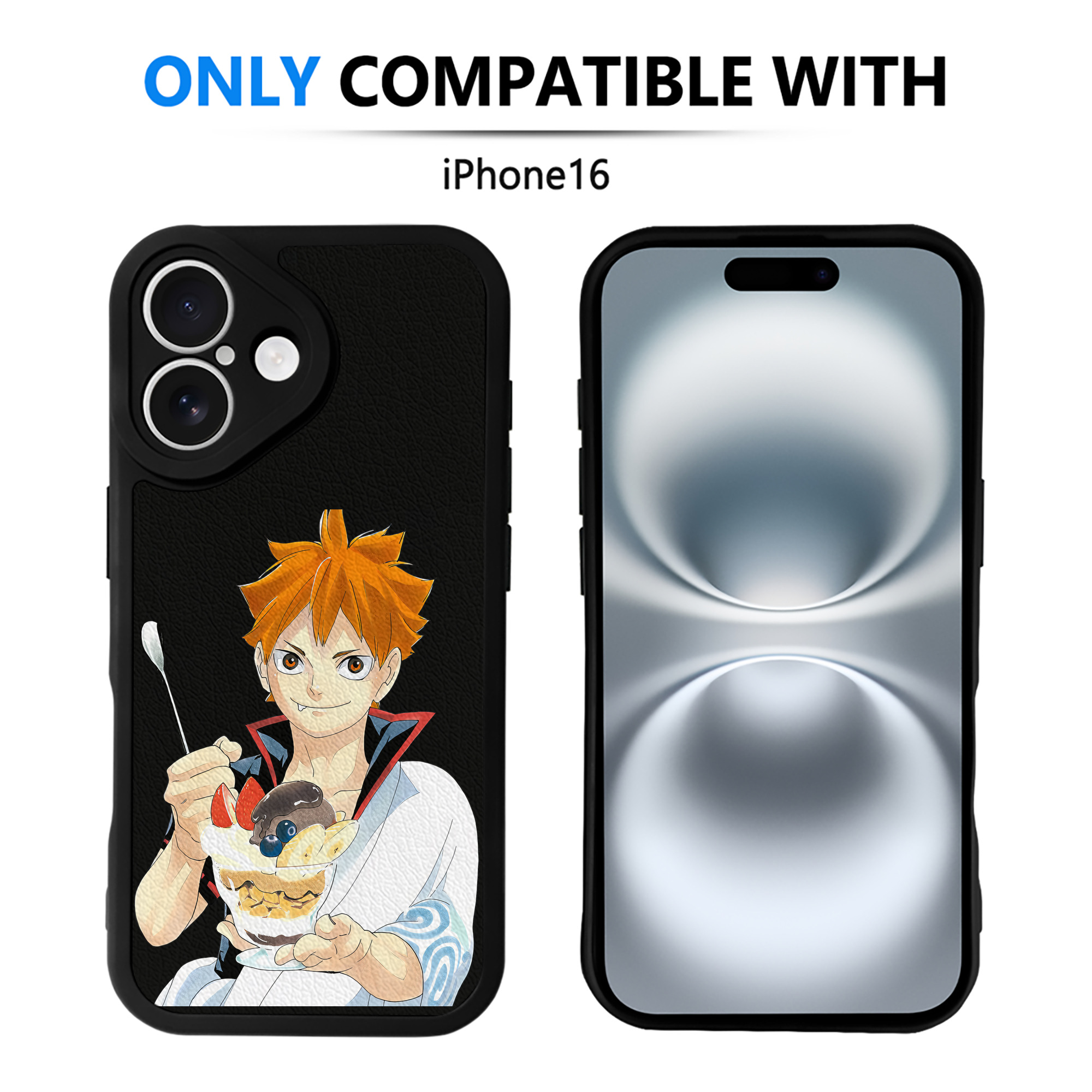 （画像用） ハイキュー!! Haikyu!! 【iPhone 16シリーズ対応】シリコンスマホケース（レザー調） 材質：シリコン